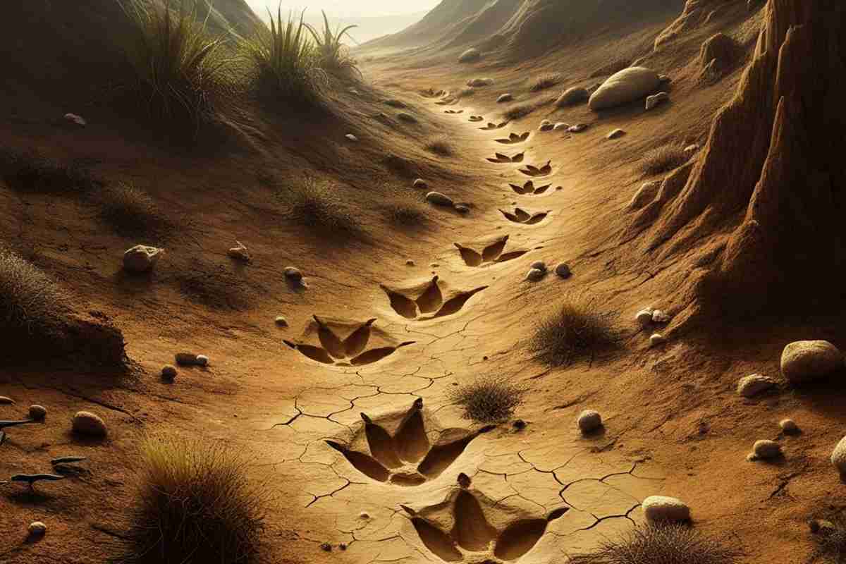 Scoperta straordinaria: una pista di orme di dinosauro lunga 220 metri