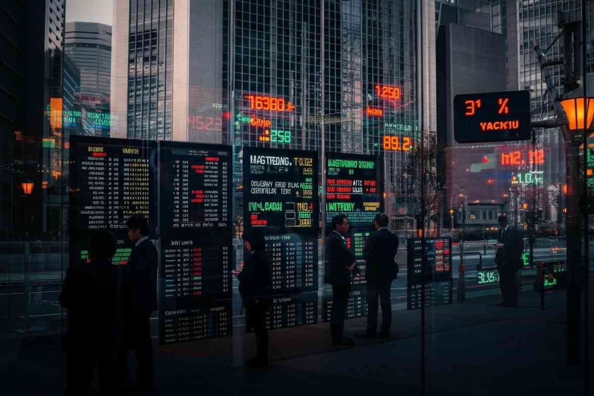 Tokyo apre in calo: il mercato azionario scivola dell'1,20%