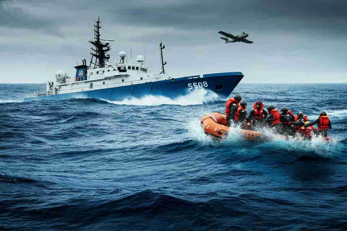 Tragedia in mare: barcone di migranti si capovolge, un morto e molti dispersi