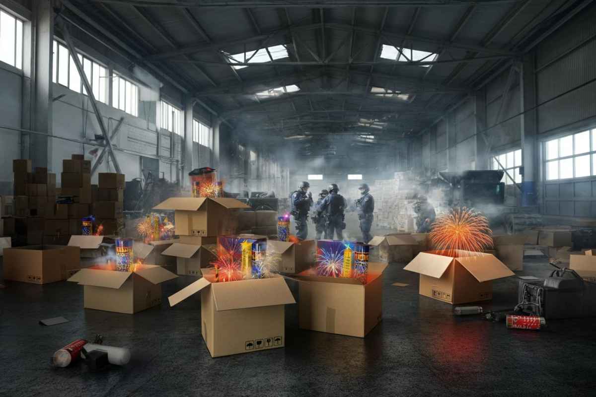 Esplosione inaspettata: il misterioso carico del corriere tra bombe carta e palloni di Maradona