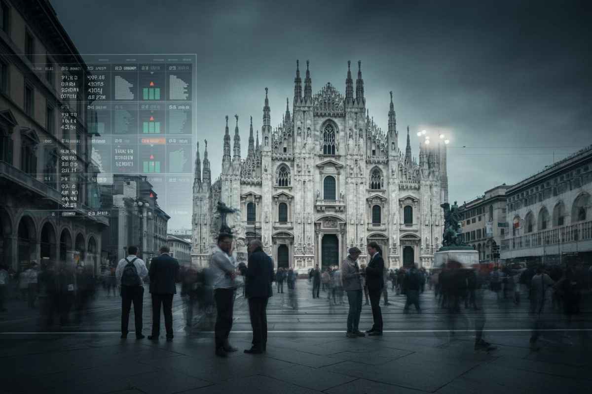 Milano in rosso: Tim e Stellantis trascinano il mercato al ribasso
