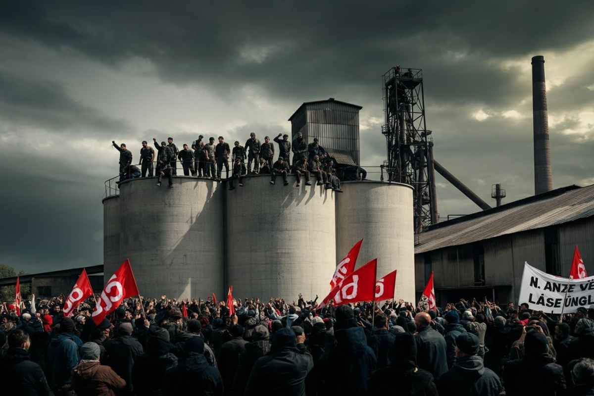 Operai Eurallumina in pericolo: la richiesta di aiuto a Urso dopo una settimana a 40 metri di altezza