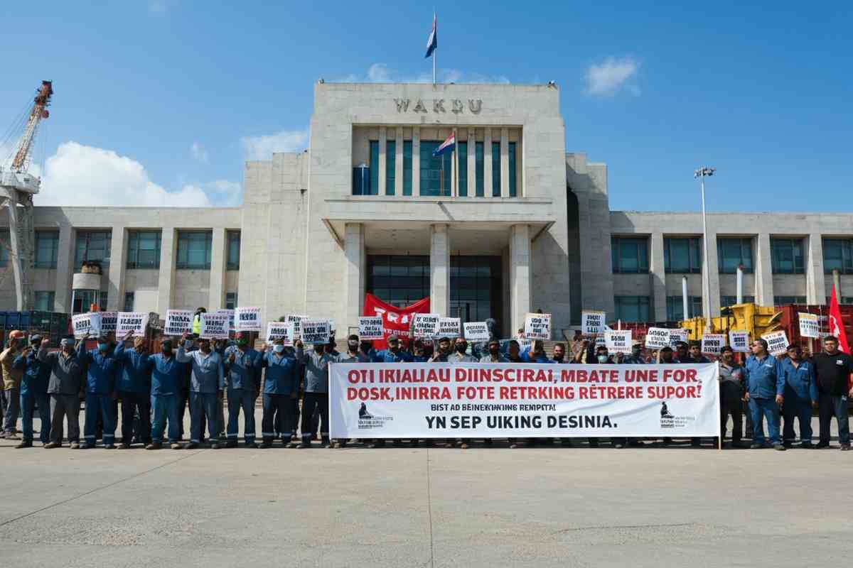 Portuali in protesta: lunedì il presidio al Mit per difendere i diritti dei lavoratori