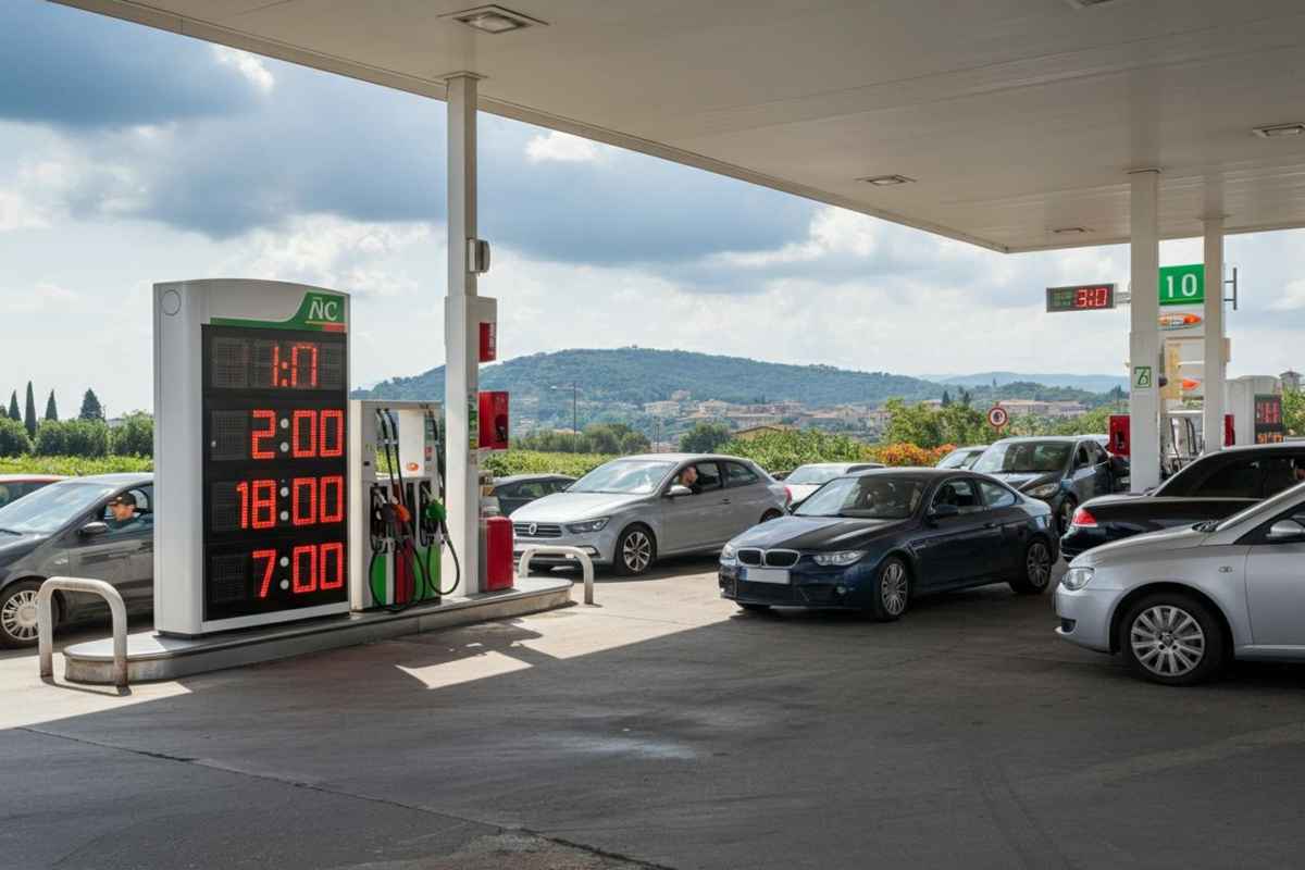 Prezzi della benzina in aumento: il self-service raggiunge 1,718 euro
