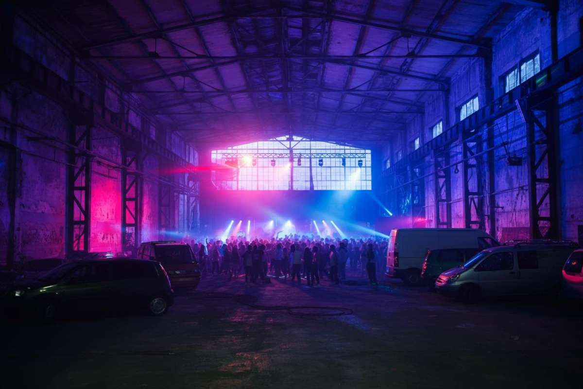Rave party da record nel Modenese: 5mila persone bloccano l'ex fabbrica Bugatti