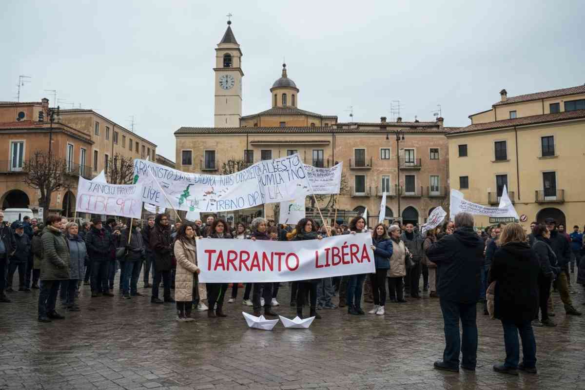 Taranto in protesta: la richiesta di una città libera dall'Ilva