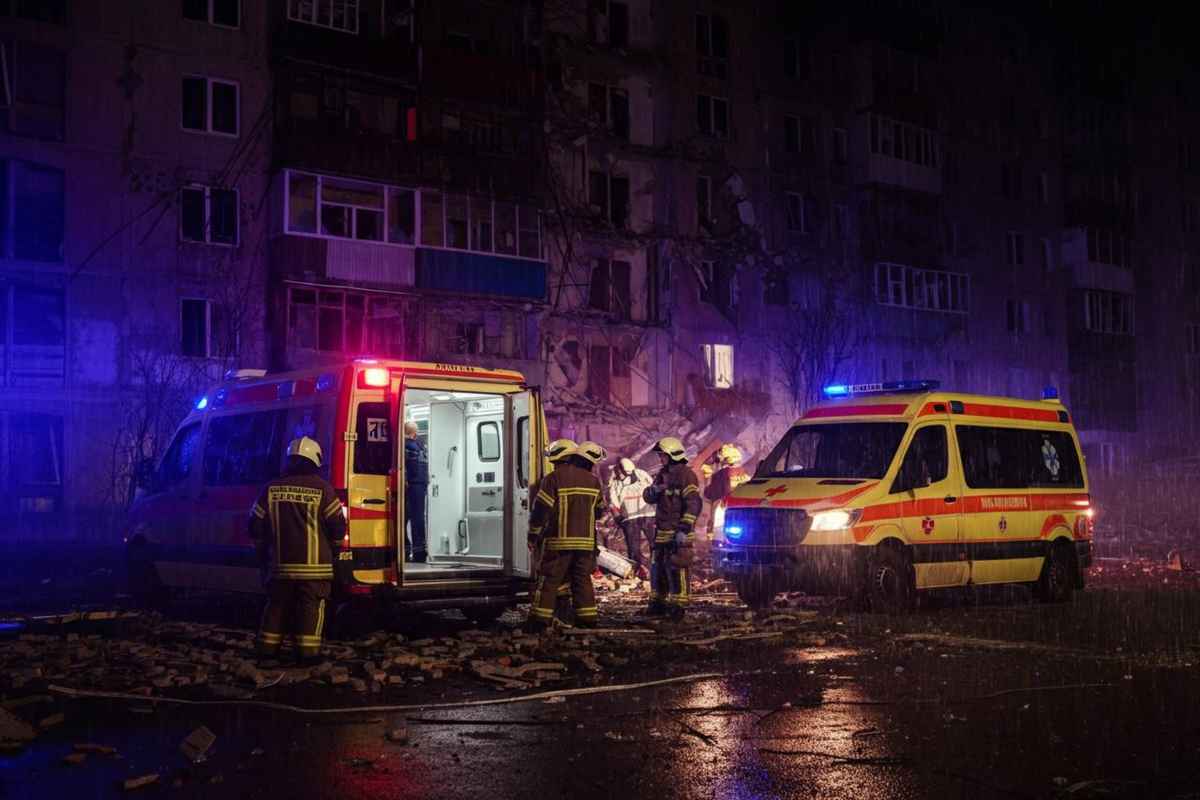Tragedia a Dnipro: il bilancio dei morti del raid russo sale a tre