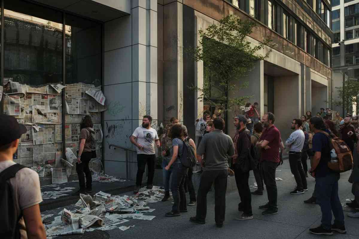 Un centinaio di manifestanti invade la sede della Stampa: caos e tensione in città