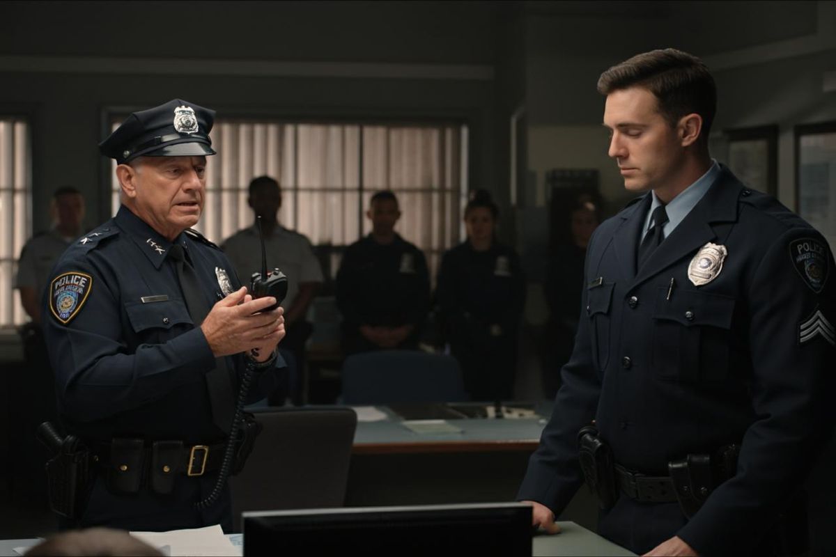 Un commovente addio: la figlia risponde al papà poliziotto nell'ultimo giorno di carriera