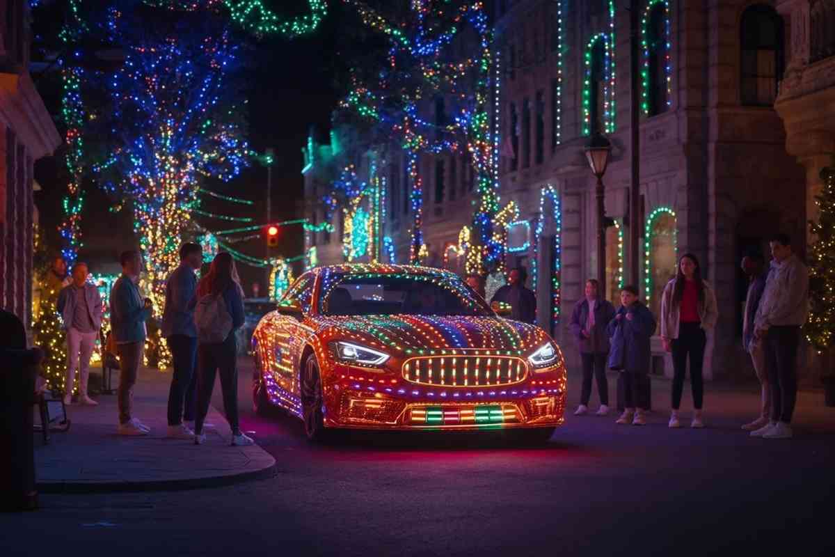 Bari, il Natale in auto: 30enne multato per le luci festive che bloccano il traffico