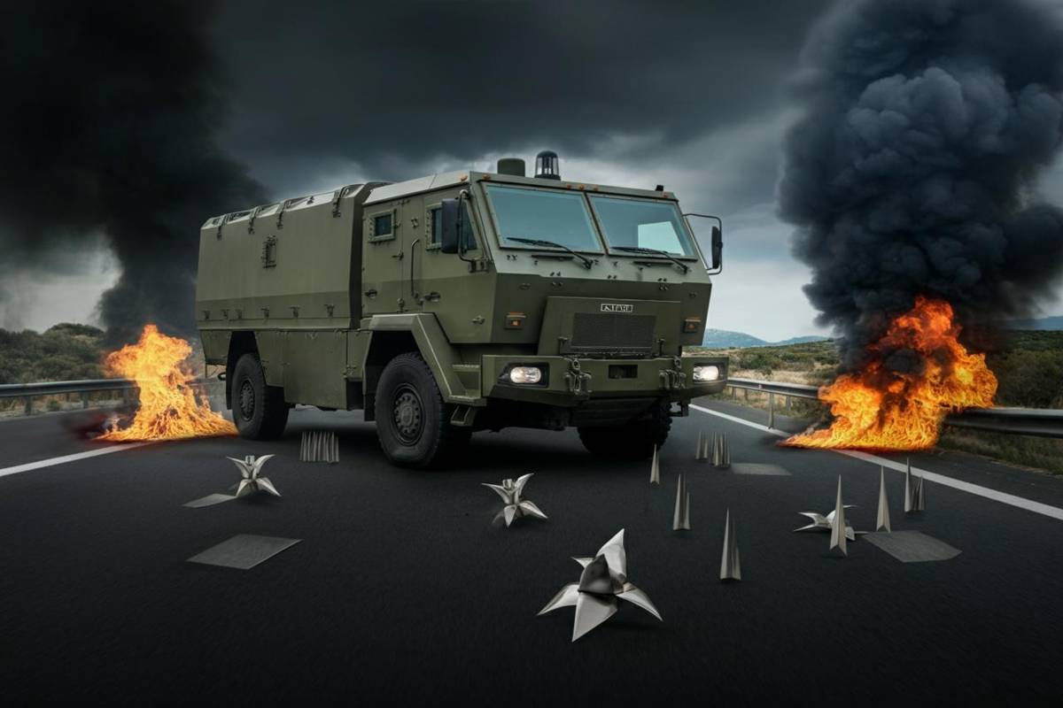 Colpo audace a Reggio Calabria: portavalori assaltato tra chiodi e fuoco sull'autostrada