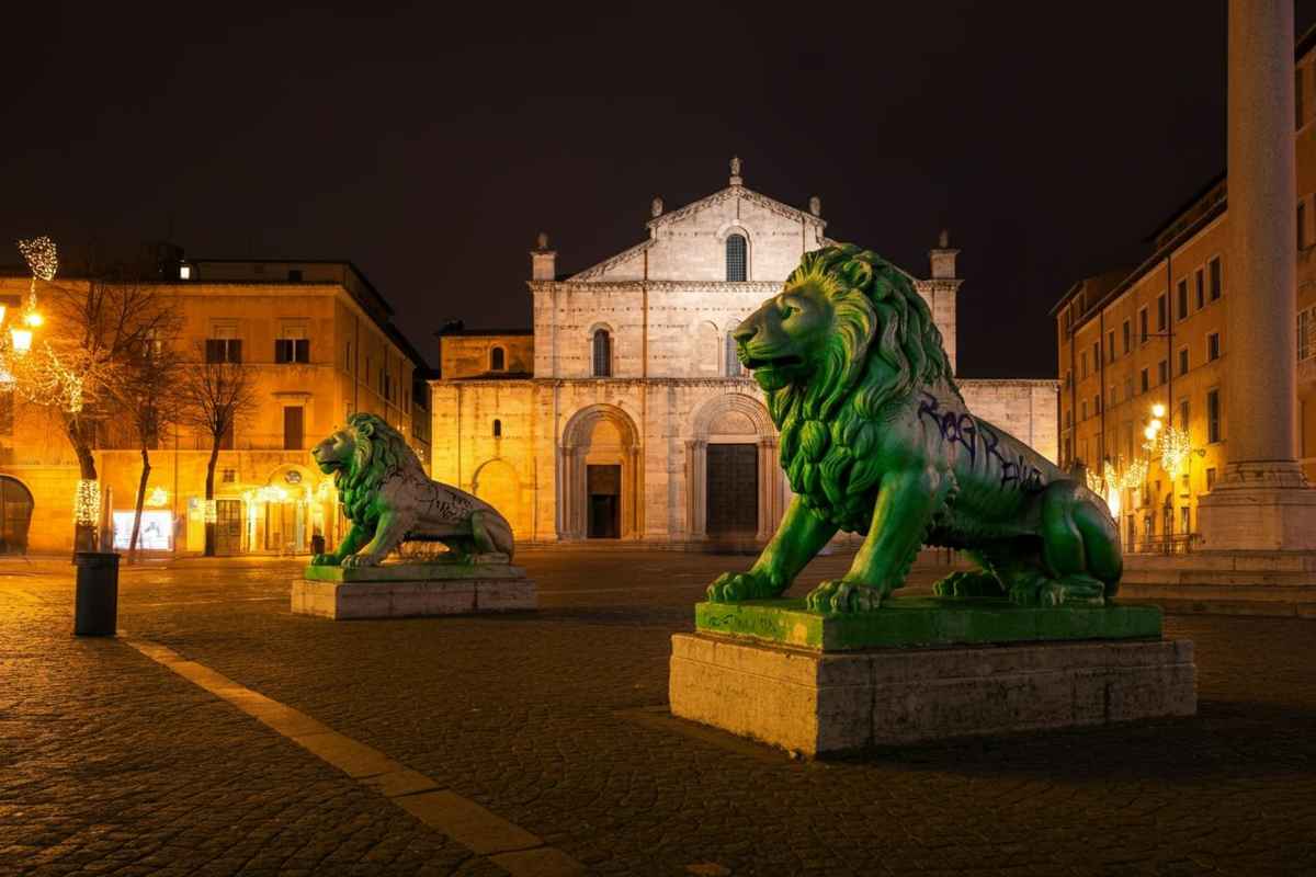 Leoni di San Zeno vandalizzati: indagini aperte per scoprire i colpevoli