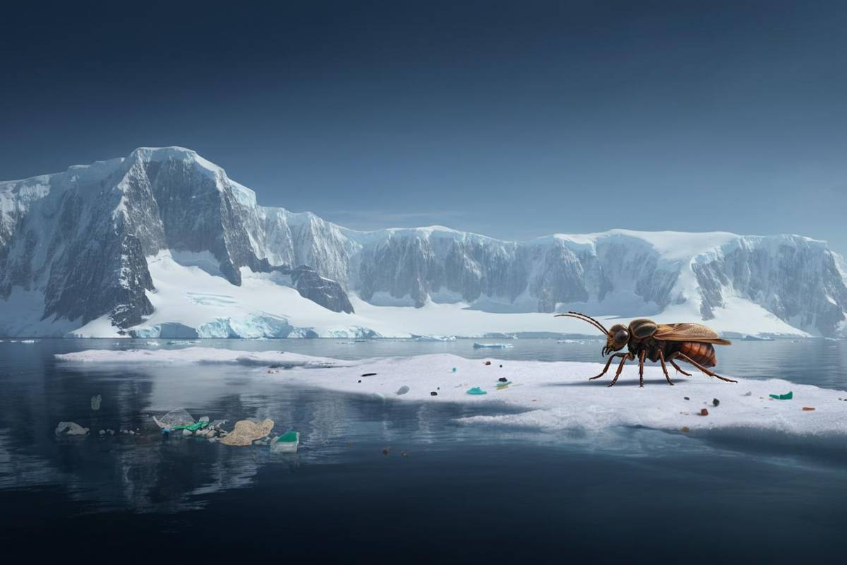 Microplastiche scoperte nell'unico insetto autoctono dell'Antartide: un allarme per l'ecosistema polare