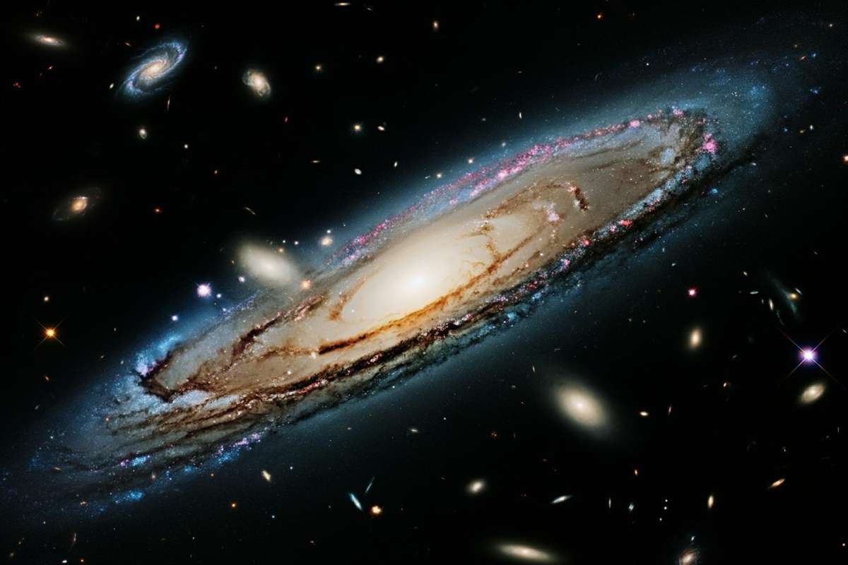 Scoperto un gigantesco filamento cosmico: un misterioso balletto di 14 galassie