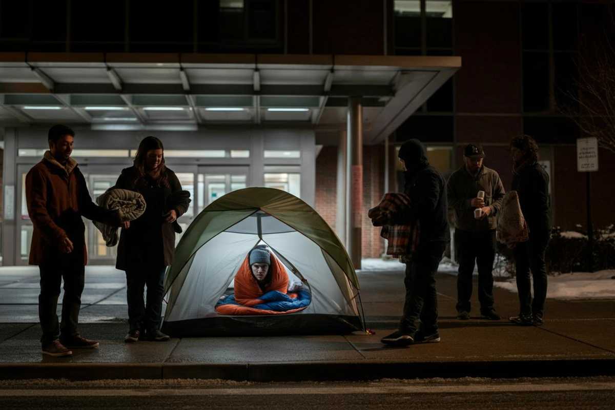 Sindaco di Isernia in tenda per la quarta notte: la protesta contro la carenza di medici continua