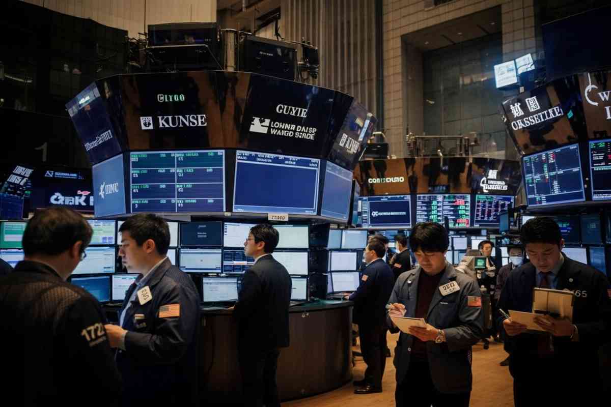 Tokyo in rosso: borsa giapponese apre in calo dello 0,82%