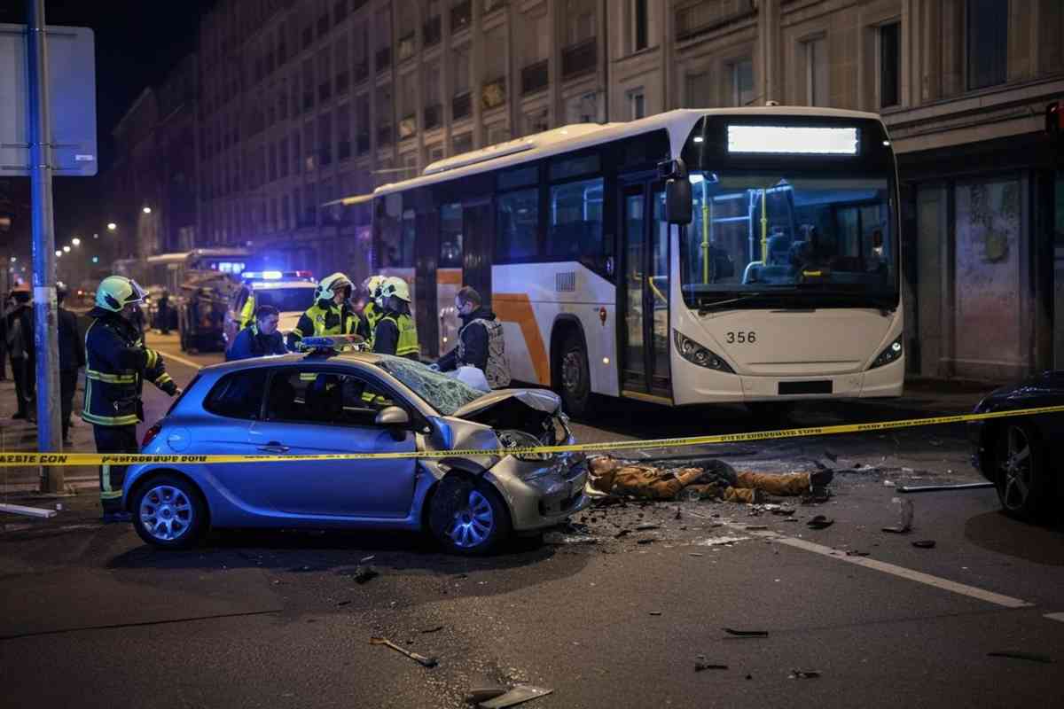 Tragedia ad Acilia: giovane di 27 anni perde la vita in un incidente tra auto e bus