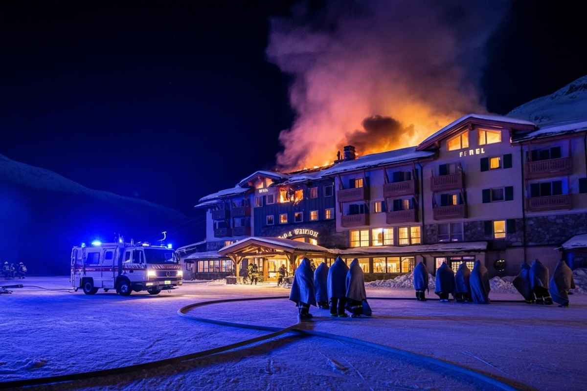 Fiamme in un hotel delle Alpi: evacuate 83 persone in Savoia