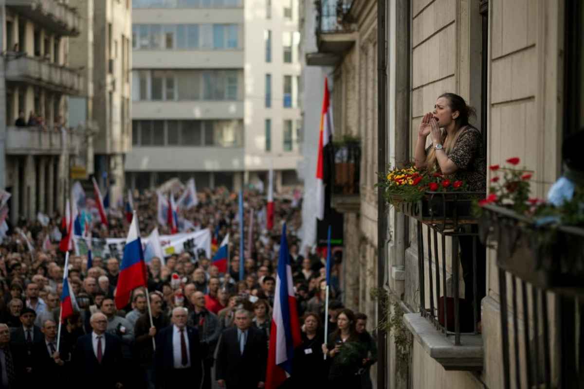 Il coraggio di una donna interrompe il raduno neofascista: «Viva l’Italia antifascista!»