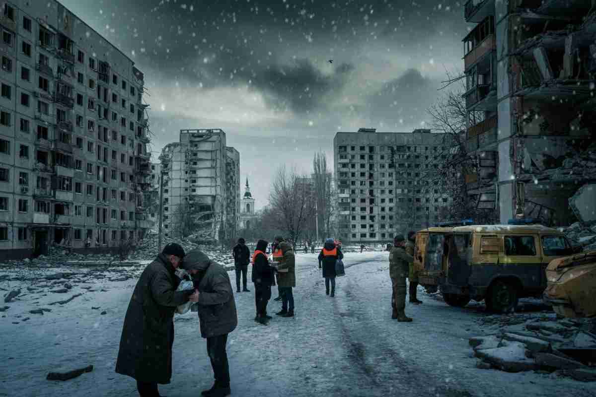 Kiev sotto attacco: 100 droni russi e un missile nella notte