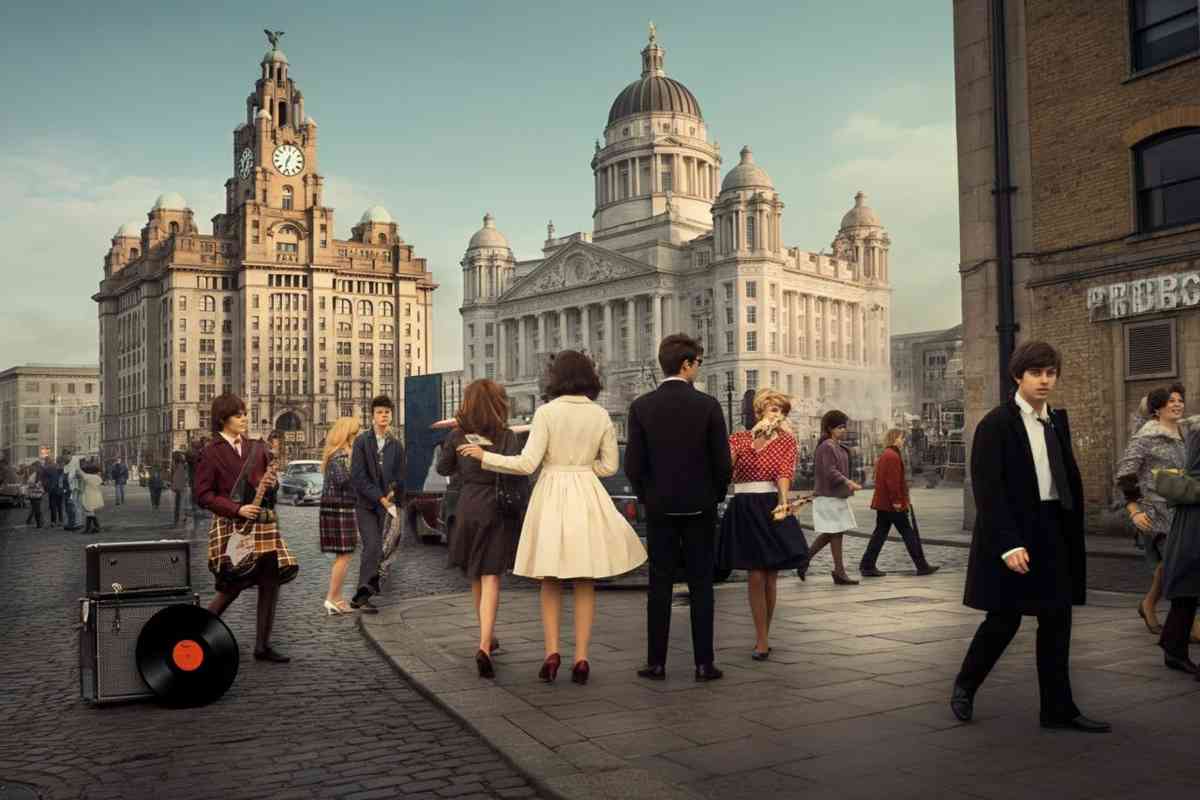 Le prime immagini dei 'Beatles' di Mendes sorprendono Liverpool