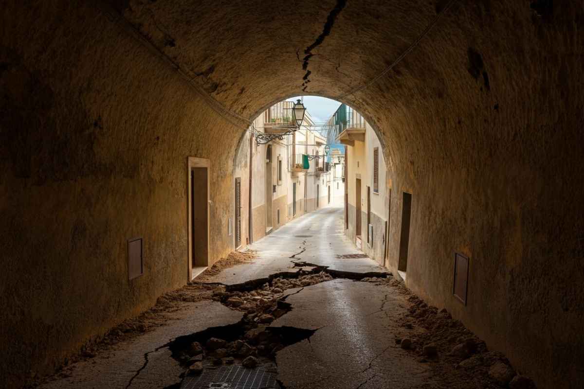 Niscemi: la frana continua e i tunnel abbandonati raccontano una storia dimenticata