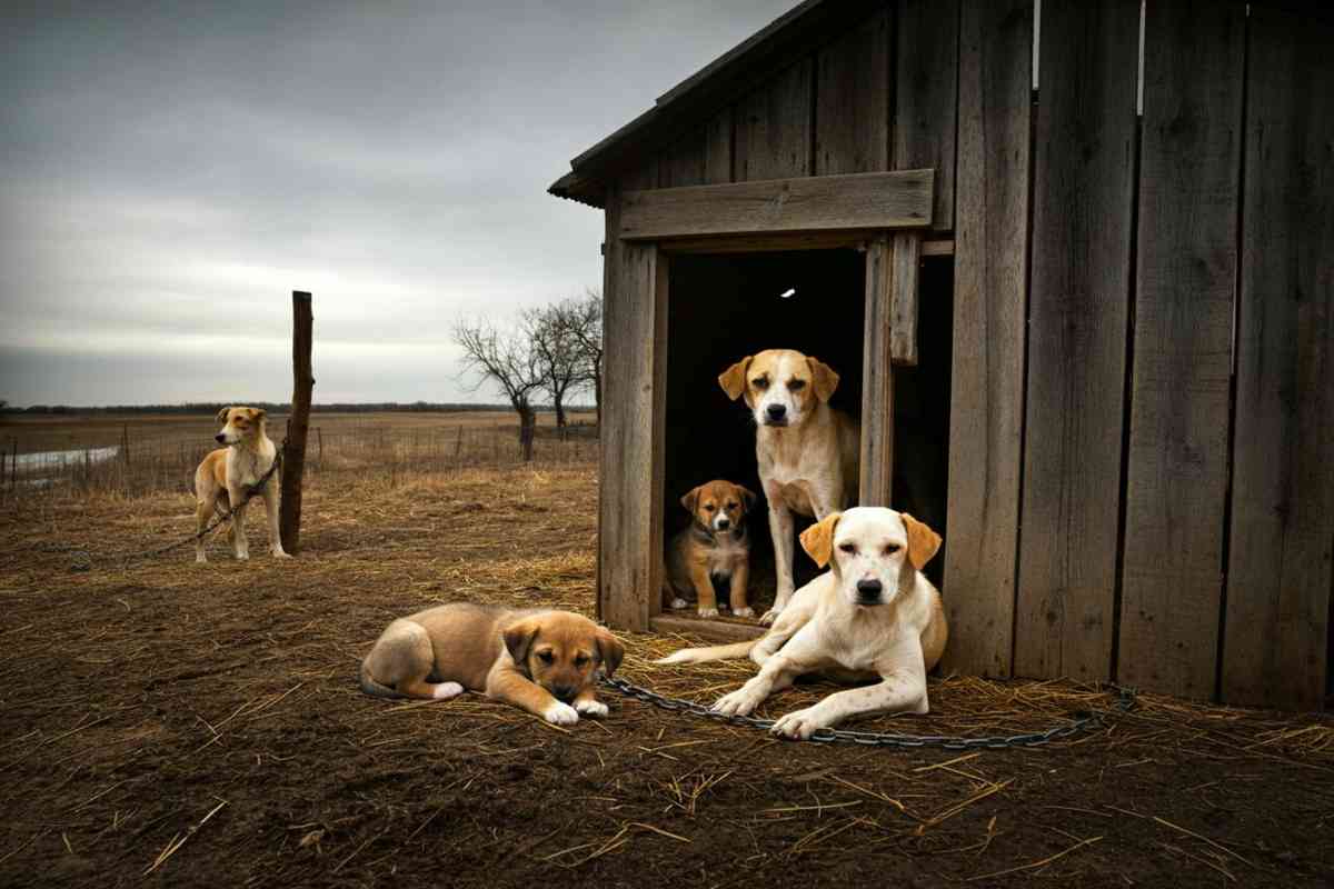 Orrori nascosti: cani abbandonati costretti a sopravvivere in condizioni disumane nel Casertano