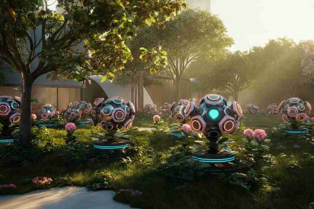 Robot in fiore: la sorprendente danza delle macchine al sole VIDEO