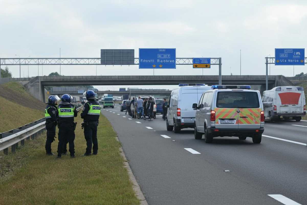 Scontri in A1: 80 laziali fermati con mazze e coltelli al seguito