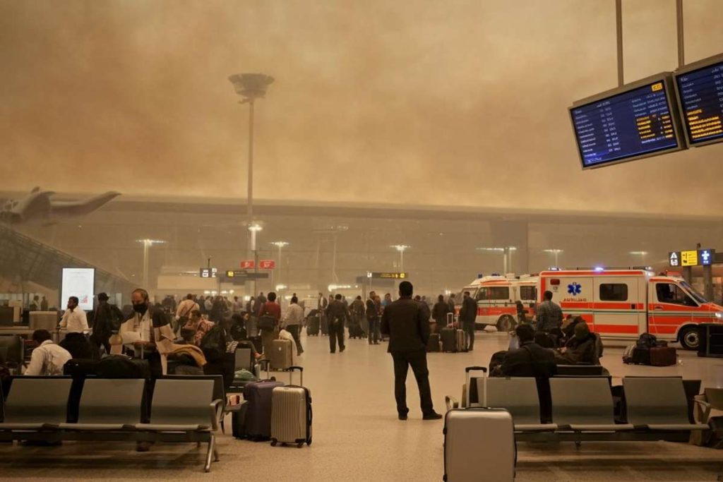 Tempesta di sabbia al Cairo: il traffico aereo in crisi