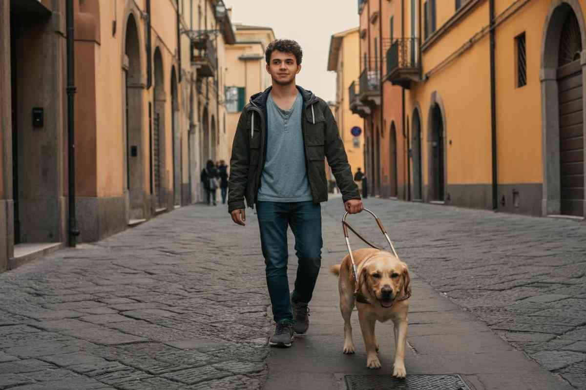 Cieco e senza casa: la storia di un uomo e del suo fedele cane Rudolph