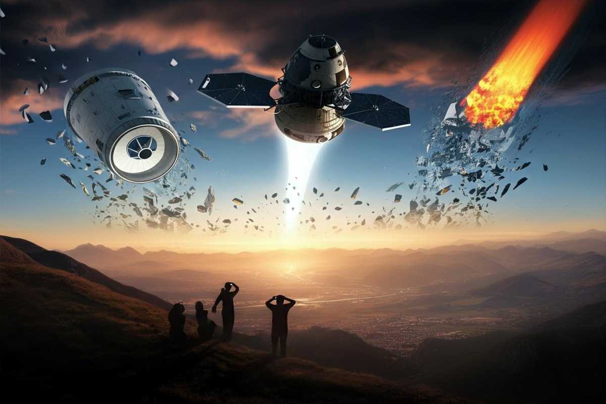 Detriti spaziali in caduta: i boom sonici rivelano il pericolo imminente