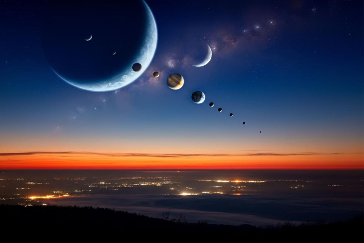 Febbraio si conclude con uno spettacolare allineamento dei pianeti