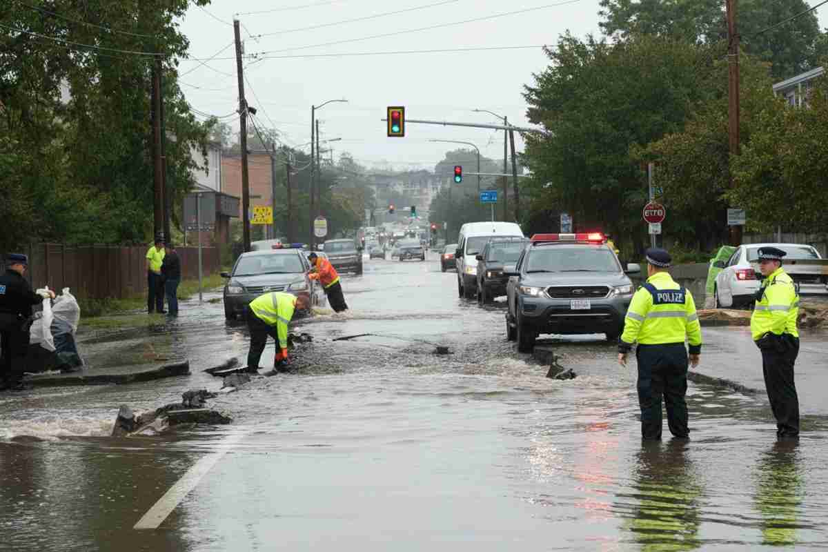 Roma Est in crisi: tubature rotte allagano via Prenestina
