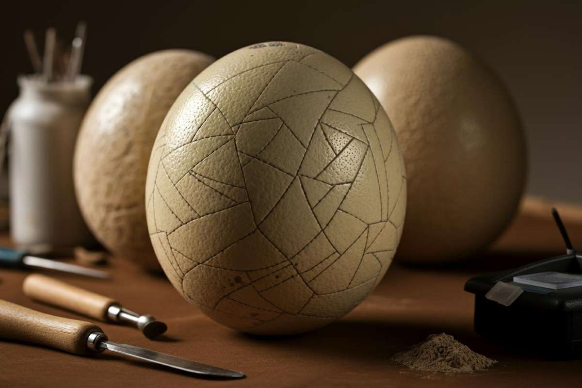 Scoperte straordinarie: le antiche incisioni geometriche su uova di struzzo di 60 mila anni fa
