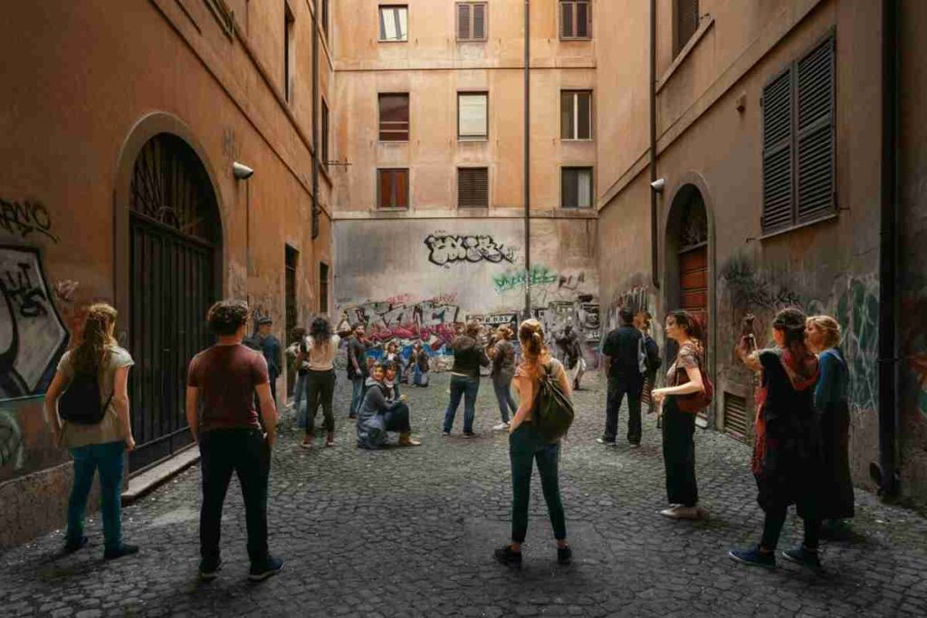 Svelati simboli inquietanti nel set di «C’è ancora domani» di Paola Cortellesi a Roma