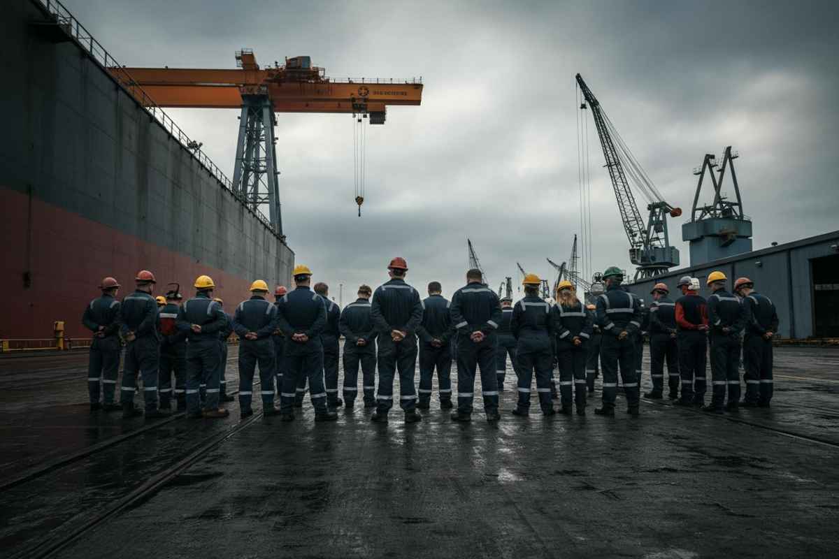 Tragedia in cantiere navale: un giovane perde la vita, scatta lo sciopero immediato
