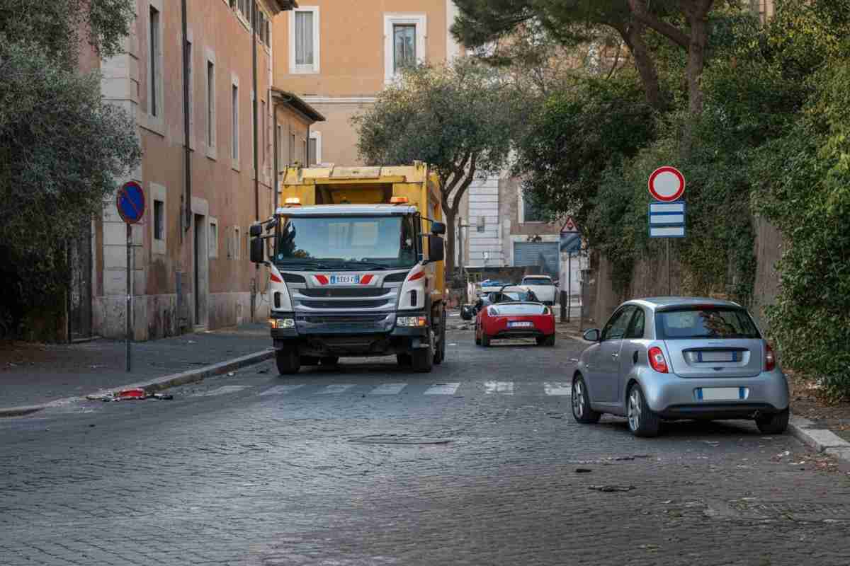 Tragico incidente sulla via Prenestina: donna perde la vita in uno scontro con un camion dei rifiuti