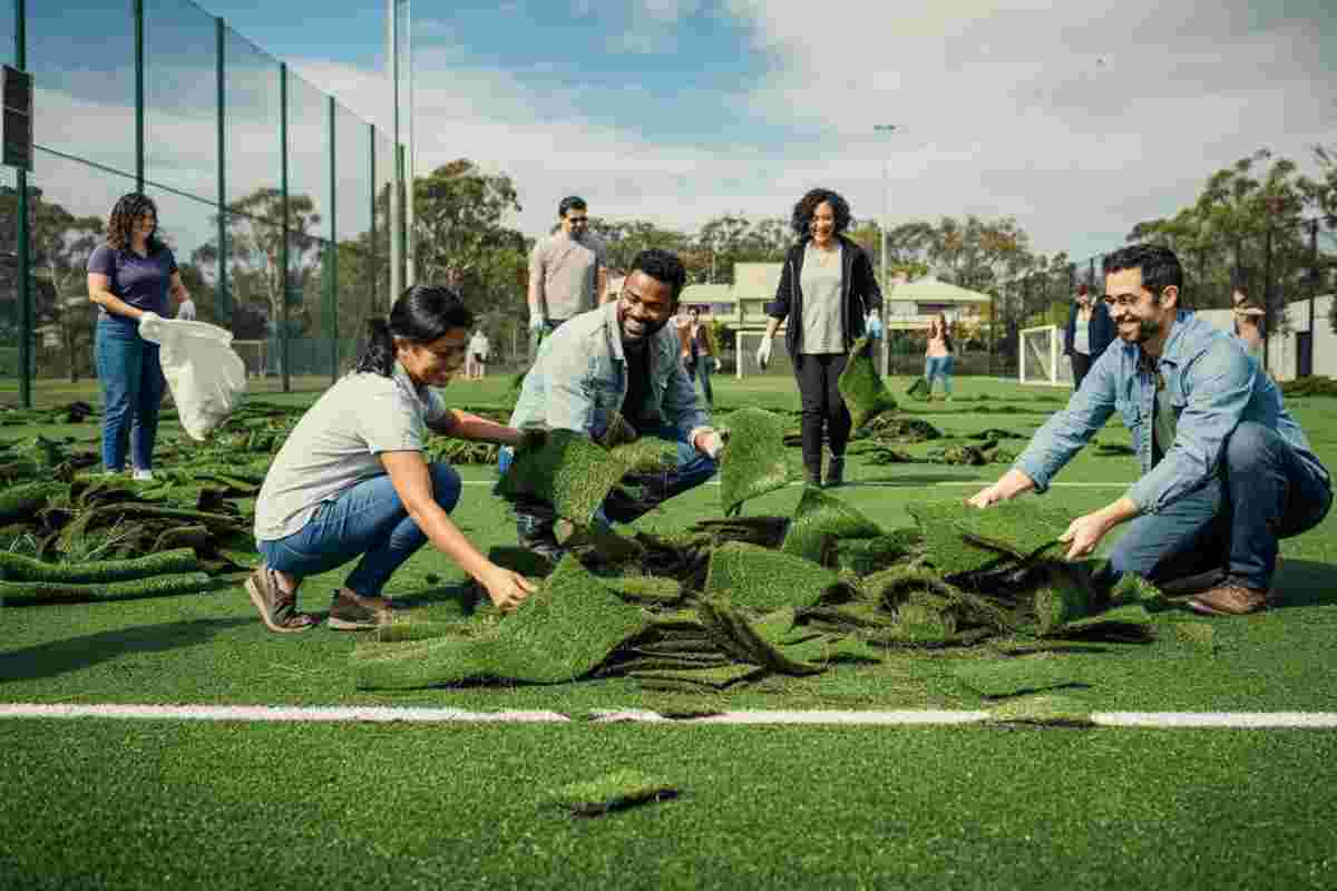 Un campo di calcio in dono ai cittadini: una sorpresa... a pezzi!