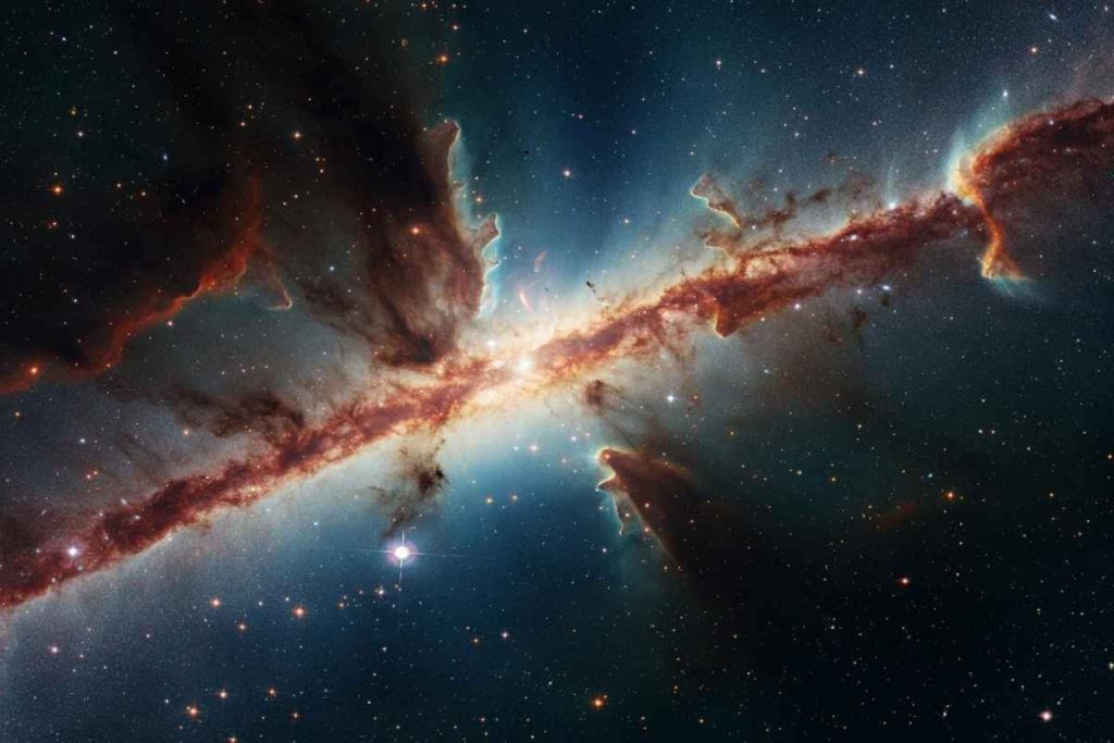 Un'enorme nube di molecole nel cuore della Via Lattea